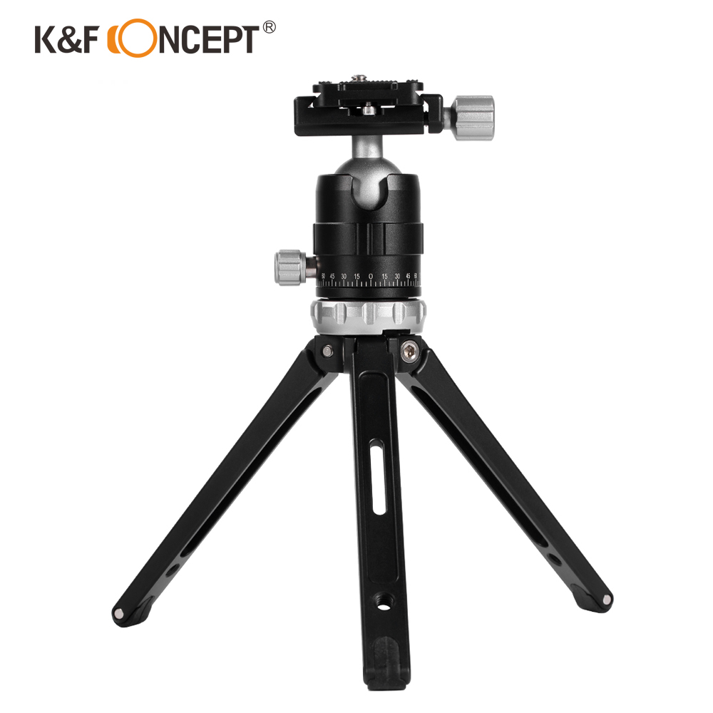 K&F Concept MT-01 mini Tripod Grey Aluminium  ขาตั้งกล้อง